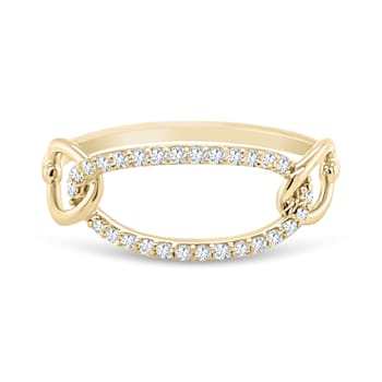18K Yellow Gold Diamond Ring  .15ctw