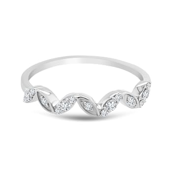18K White Gold Diamond Ring  .14ctw