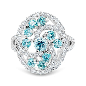 Blue Zircon Ring