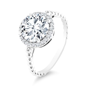 18K White Gold White Topaz and Diamond Ring 2.63ctw