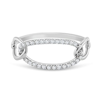 18K White Gold Diamond Ring  .15ctw