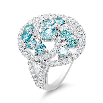 Blue Zircon Ring