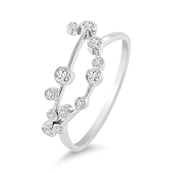 18K Gold Diamond Capricorn Zodiac Ring .14ctw