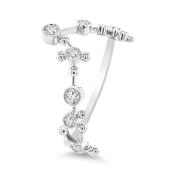 18K Gold Diamond Pisces Zodiac Constellation Ring .18ctw
