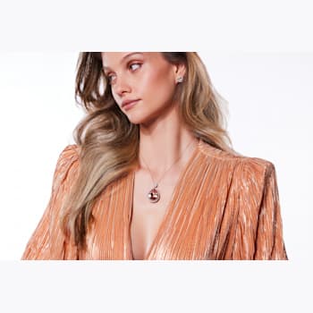 14K Rose Gold Pear Shape Morganite with Pink Sapphire and Diamonds 24.67ctw
