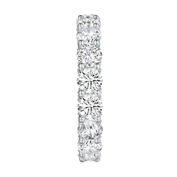 5.57 cttw Round-Cut Cubic Zirconia Eternity Wedding Band Ring, Sterling Silver