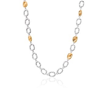TANE Caminos Sterling Silver & 23 Karat Yellow Gold Vermeil Necklace