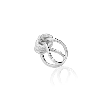 TANE Snake Knotted Sterling Silver Ring
