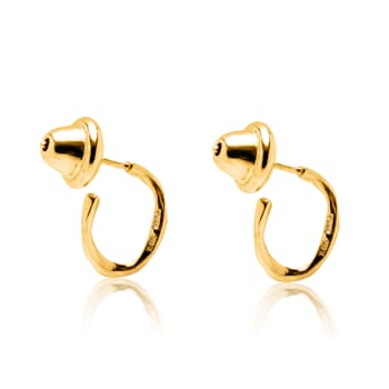 TANE Om Small 18 Karat Yellow Gold Earrings