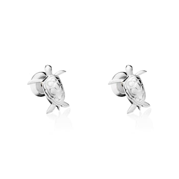 TANE Turtle Small Sterling Silver Earrings
