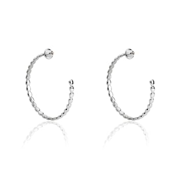 Alma Sterling Silver Hoop Earrings