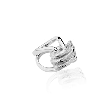 TANE Snake Knotted Sterling Silver Ring