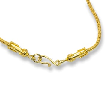 Classic Collection Roman Weave Necklace in 22kt gold