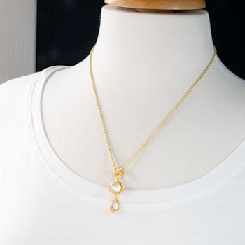 Classic Collection Pendant in 22kt & 18kt gold set with Blue
Moonstones and Diamonds