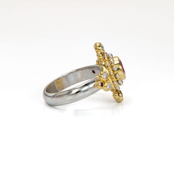 Chiara Collection Ring in 22kt, 18kt & Platinum set with Sapphires
and Diamonds