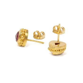 Classic Collection Earrings in 22kt & 18kt gold with Pink
Tourmalines and Diamonds