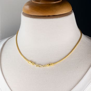Classic Collection Roman Weave Necklace in 22kt gold