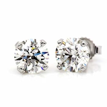 1/3 Carat Diamond Stud Earrings in 14K White Gold (H-I;I2)