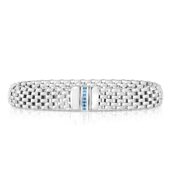 Nouva Popcorn Gemstone Link Bracelet in Sterling Silver