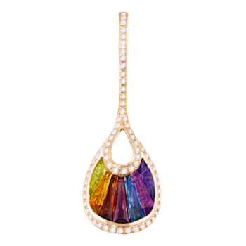 BELLARRI 14kt Rose Gold Multi Color Gemstone Enhancer from the La
Bouquet Collection