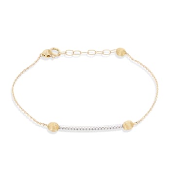 "Elite" 18kt Gold and Diamonds bar bracelet
