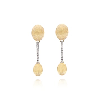 "Elite" 18kt Gold and Diamonds Elegant Earrings