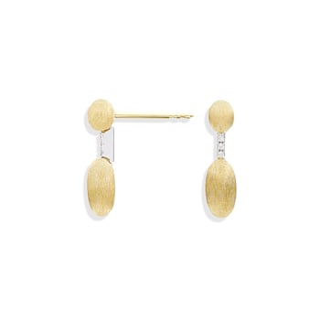 "Elite" 18kt Gold and diamonds handmade Minimal Earrings