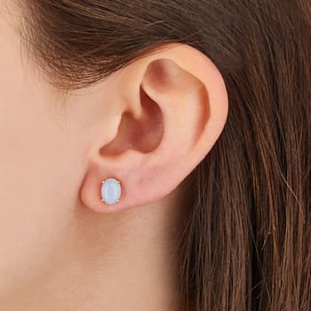 "Azure" 18kt Gold and Aquamarine stud earrings