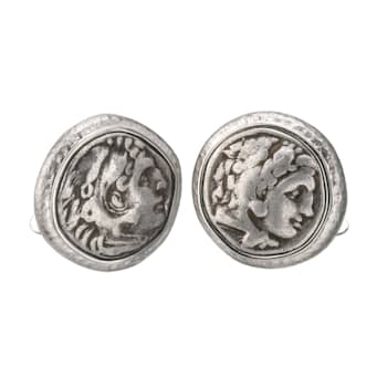 Ancient, Authentic Alexander the Great Coin Cufflinks