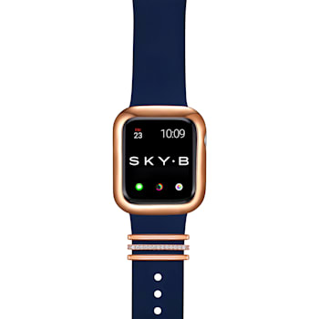 London Rose Tone Apple Watch Band Charm With Hinge 38/40mm.-Watch Not Included