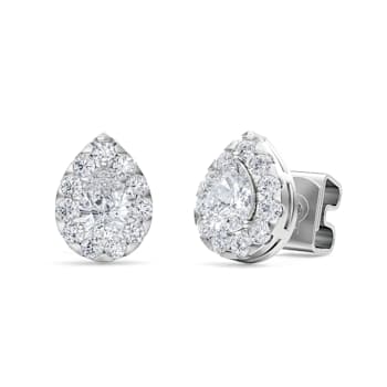 0.50Cts Pear Shaped Lab-Grown Diamond Earrings in 14K White Gold (F-G,
VS-SI, 0.50Cttw)