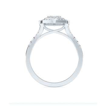 0.53Ct Cluster Fashion Ring Lab Grown Diamond in 10K gold