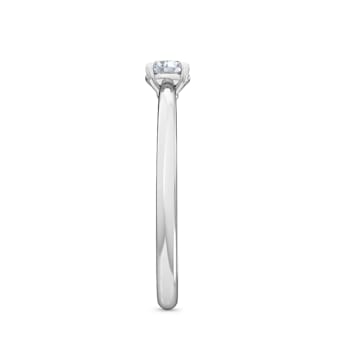 0.25Ct Petite ring with Round Lab Grown Diamond in 14K white gold