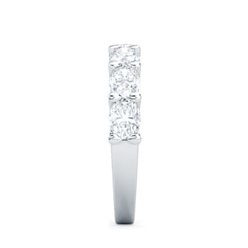 2.00 Ct Oval Shape five stone Lab-Grown Diamond band in Oval set
Horizontal in 14K White Gold.