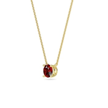 10 Karat Yellow Gold Ruby Pendant Necklace For Women