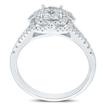 0.53Ct Cluster Fashion Ring Lab Grown Diamond in 10K gold