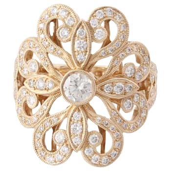 Beverley K Vintage Inspired Gold & Diamond Ring