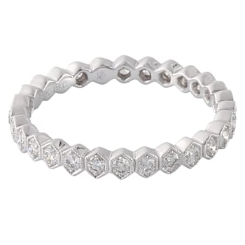 Beverley K 18K White Gold .055ct Diamond Eternity Band