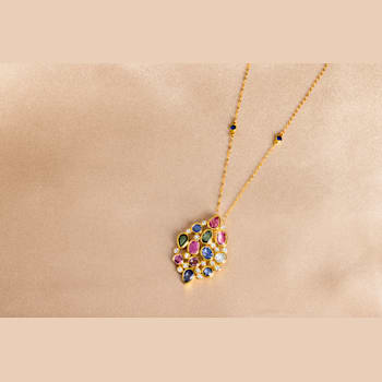 Beverley K 14K Yellow Gold Multi Colored Pendant