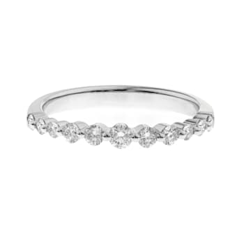 Gin & Grace 14K White Gold Real Diamond (I1) Ring