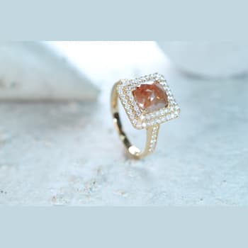 Gin & Grace 14K Yellow Gold Natural Brown and White Diamonds Ring