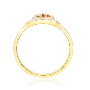 Gin & Grace 10K Yellow Gold Real Diamond Ring (I1)