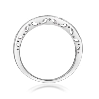 Gin & Grace 14K White Gold Natural White Diamonds Ring
