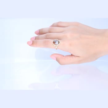 Gin & Grace 18K Yellow Gold Natural Brown and White Diamonds Ring
