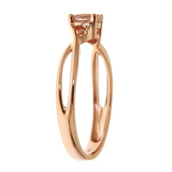 Gin & Grace 14K Rose Gold Morganite and Diamond Ring