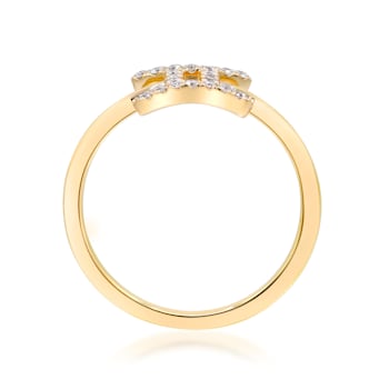 Gin & Grace 10K Yellow Gold Real Diamond Ring (I1)