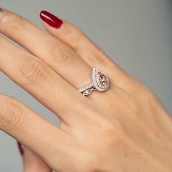 Gin & Grace 14K Two-Tone Gold Morganite and Diamond Engagement Ring