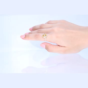 Gin & Grace 18K Yellow Gold Natural Yellow and White Diamonds Ring