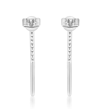Gin & Grace 14K White Gold Natural Diamond Earring