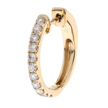 Gin & Grace 14K Yellow Gold Natural Diamond Earring